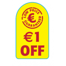 Promo Labels '€1 Off'