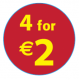 '4 For €2' 