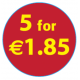 '5 For €1.85'