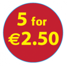 '5 For €2.50'