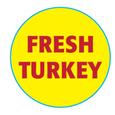 Butcher Label 'Fresh Turkey' 